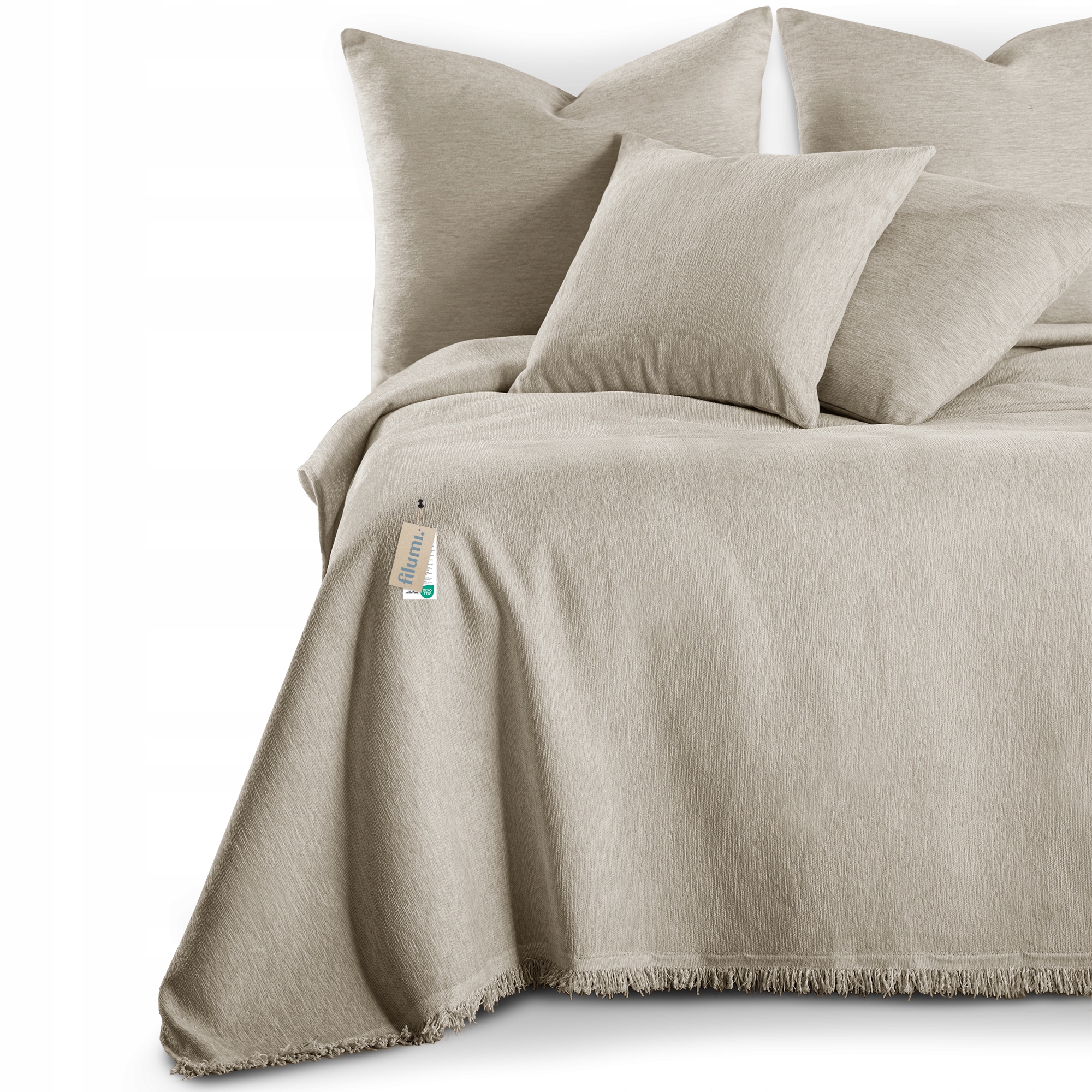 Filumi Přehoz na postel rozkládací pohovka Béžová 230x280