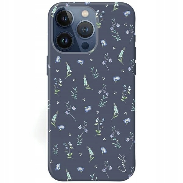 Uniq pouzdro Coehl Prairie pro iPhone 15 Pro 6.1", tmavě modré/lavender blue