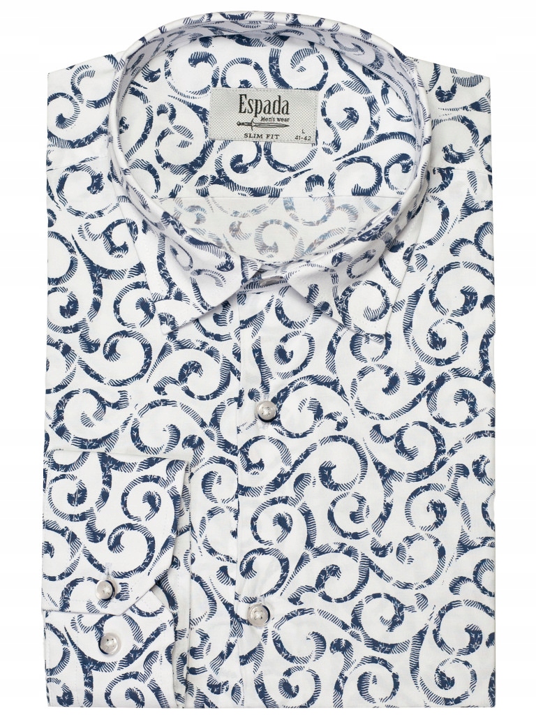 Elegantní pánská košile Slim Fit v Esy Floresy, módní bavlněná, velikost XL-43/44