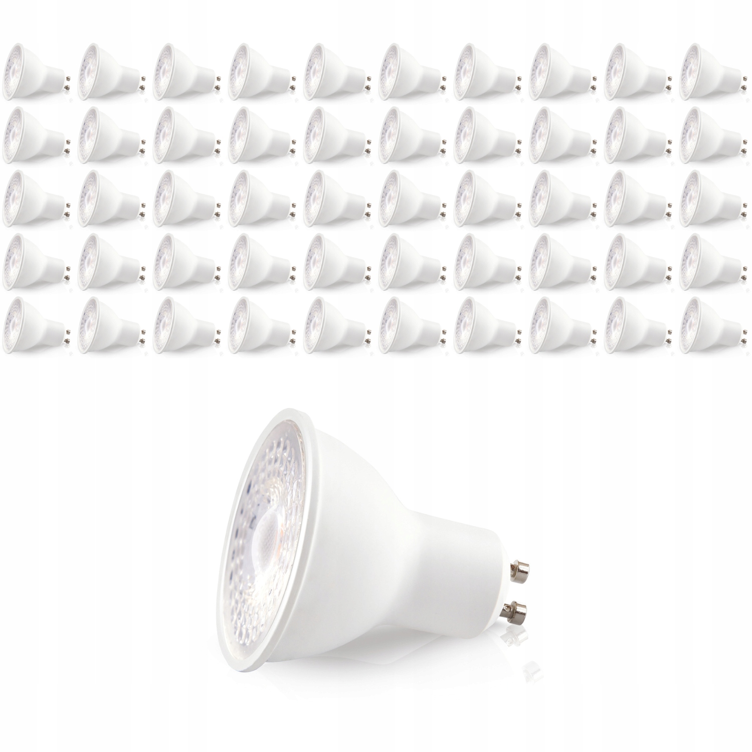 50x Led žiarovka 5W GU10 6500K studená Premium Dióda Samsung Lls Komplet