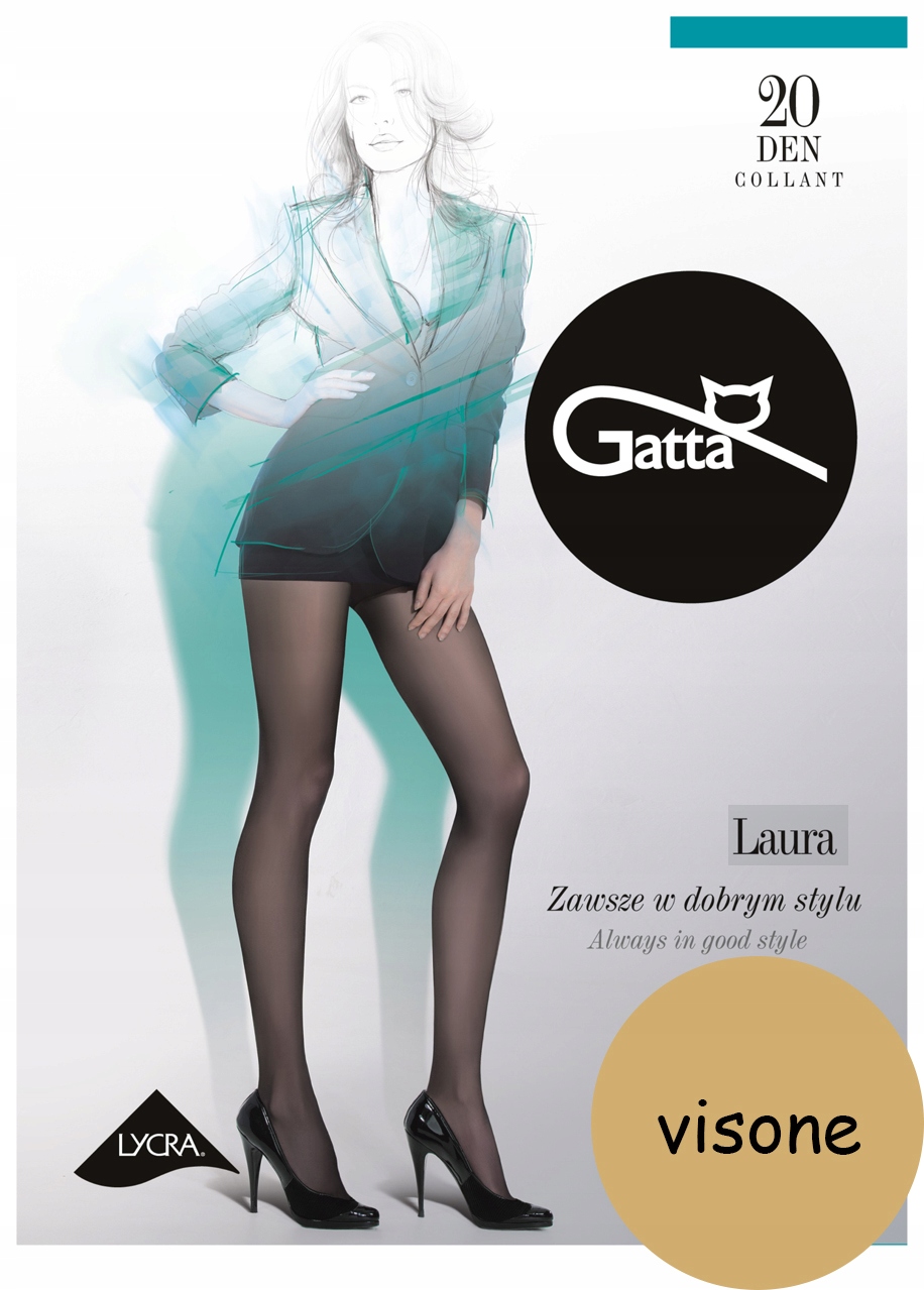 

rajstopy Gatta Laura 20 den Lycra visone 4 L