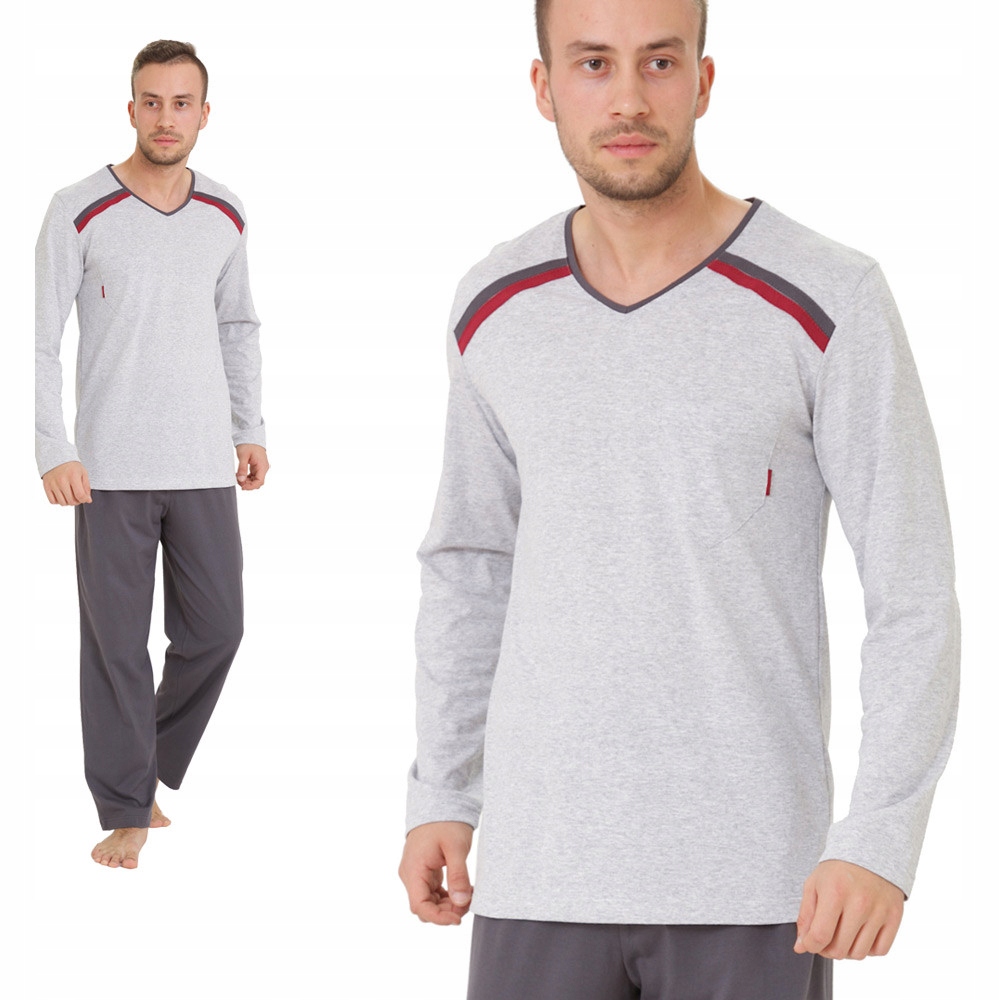 

Piżama męska M-Max Big Olo 4XL Szara