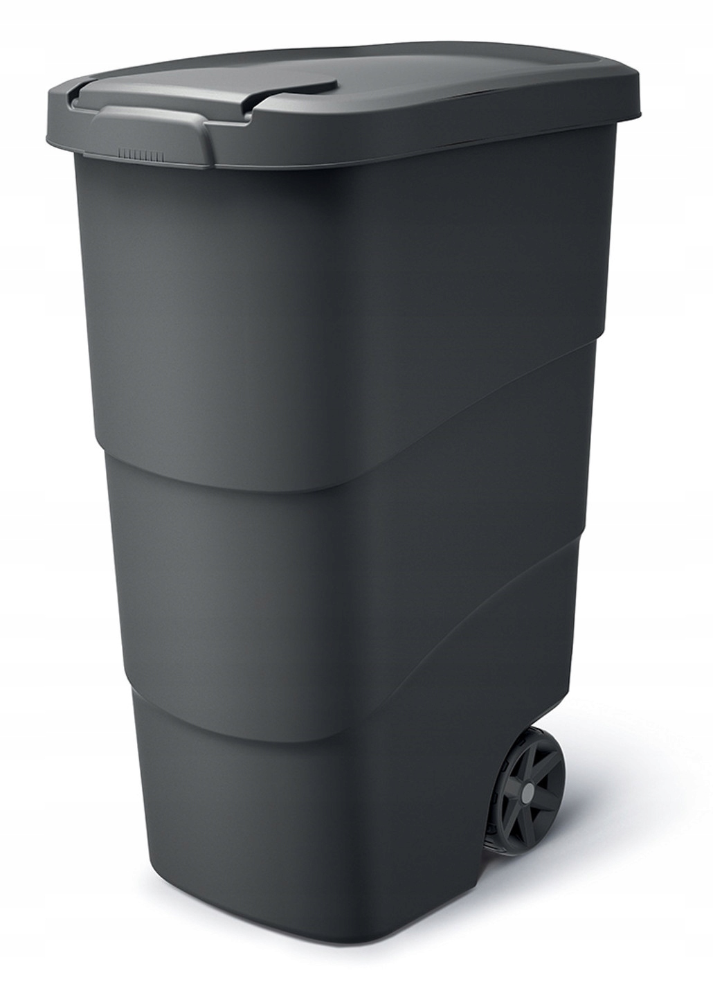 Levně Zahradní koš Prosperplast 90 l plastový vícebarevný na kolečkách s víkem