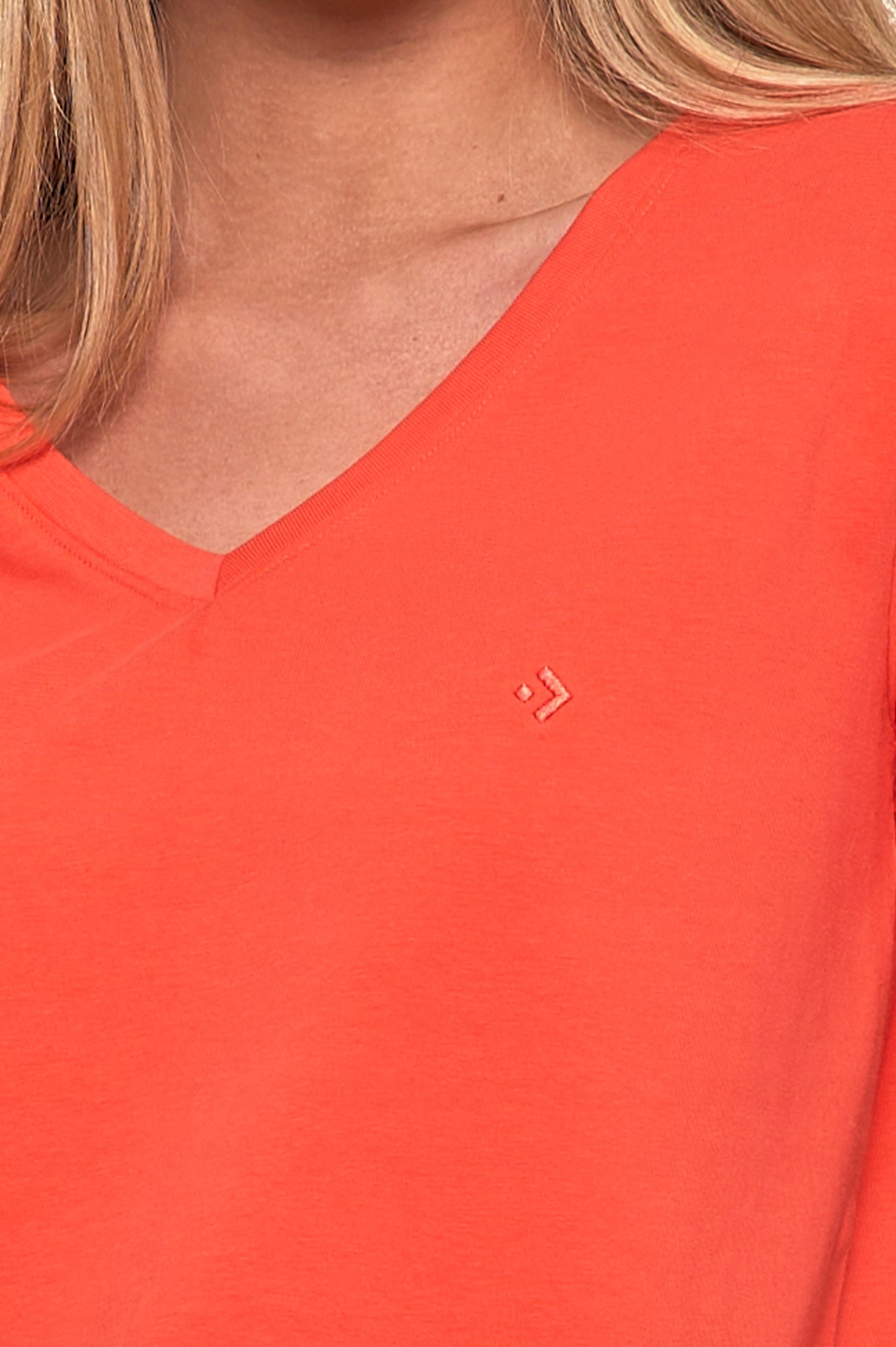 KOSZULKA T-SHIRT DAMSKI KRÓTKI RĘKAW BAWEŁNA PREMIUM DEKOLT V MORAJ R.XL Rozmiar XL