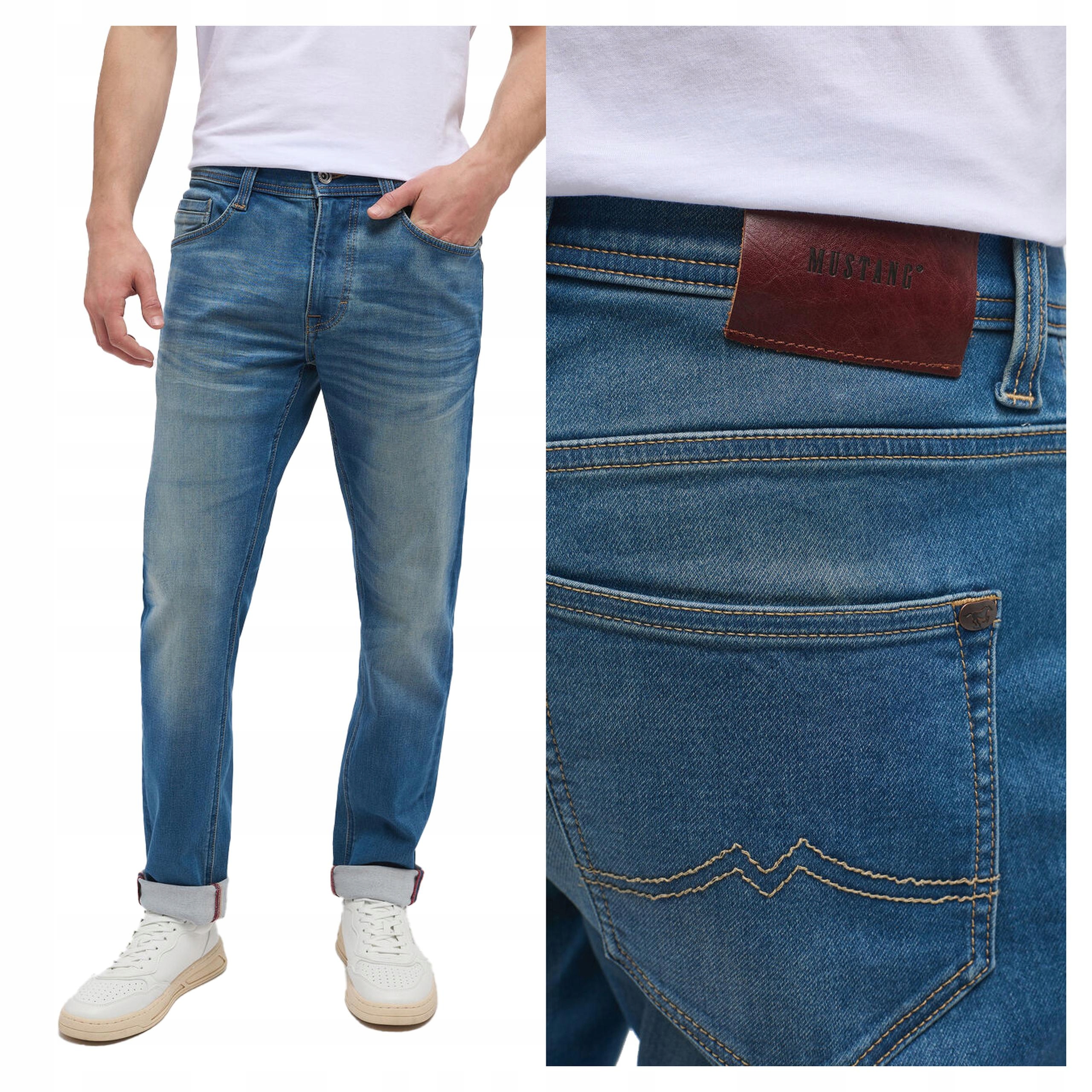 Mustang Oregon Slim W36 L32 Pánské džínové kalhoty džíny Proste