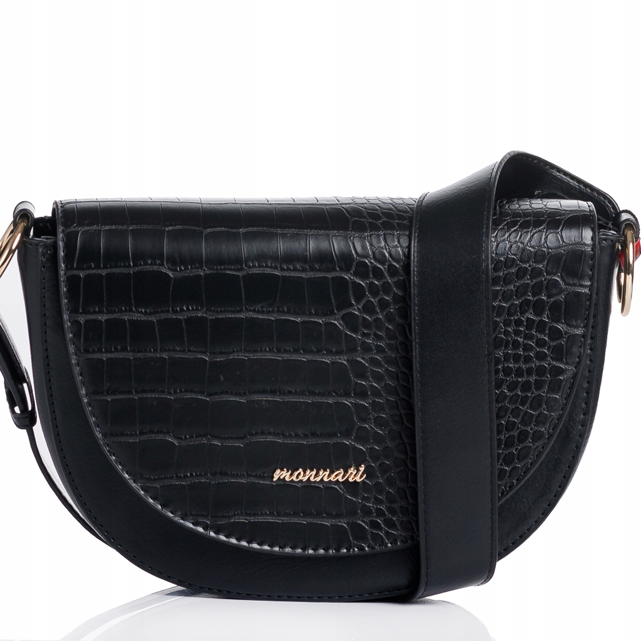 Monnari Torebka Damska Listonoszka Łódka crossbody Premium Czarna