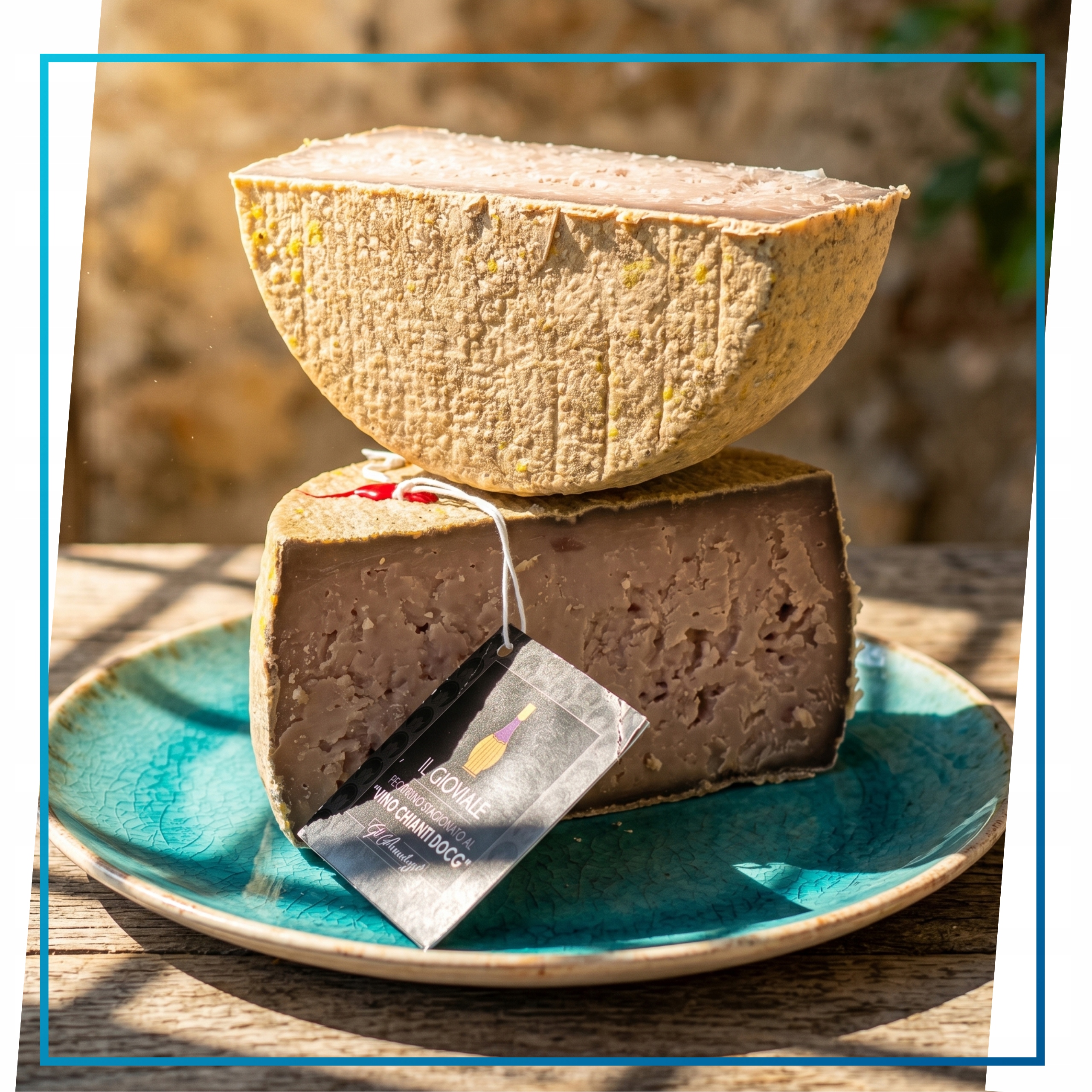 Włoski Ser Pecorino Stagionato Z Winem Chianti Docg 1 kg