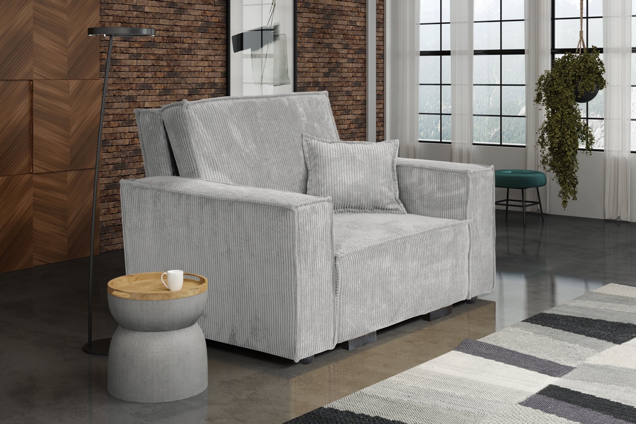 pojedyncza sofa VIVA I STAR rozkładany fotel welur Rodzaj sofa