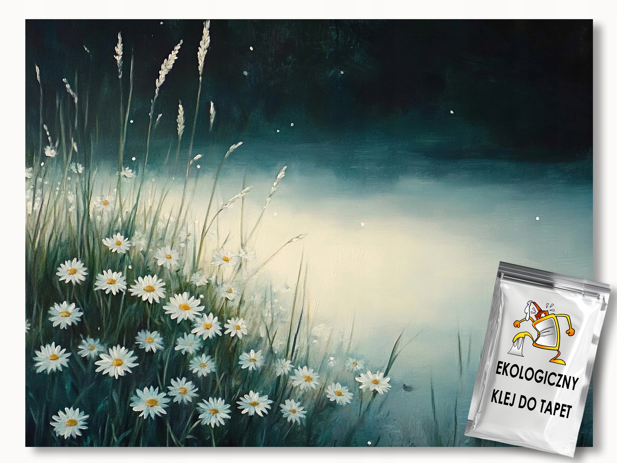 Fototapeta Flizelina Příroda Jezero Rybník Květiny Sedmikrásky 200x140 lepidlo