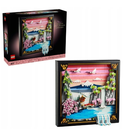 Lego stavebnice Art 31218 Japonská krajina s kvetoucí třešní