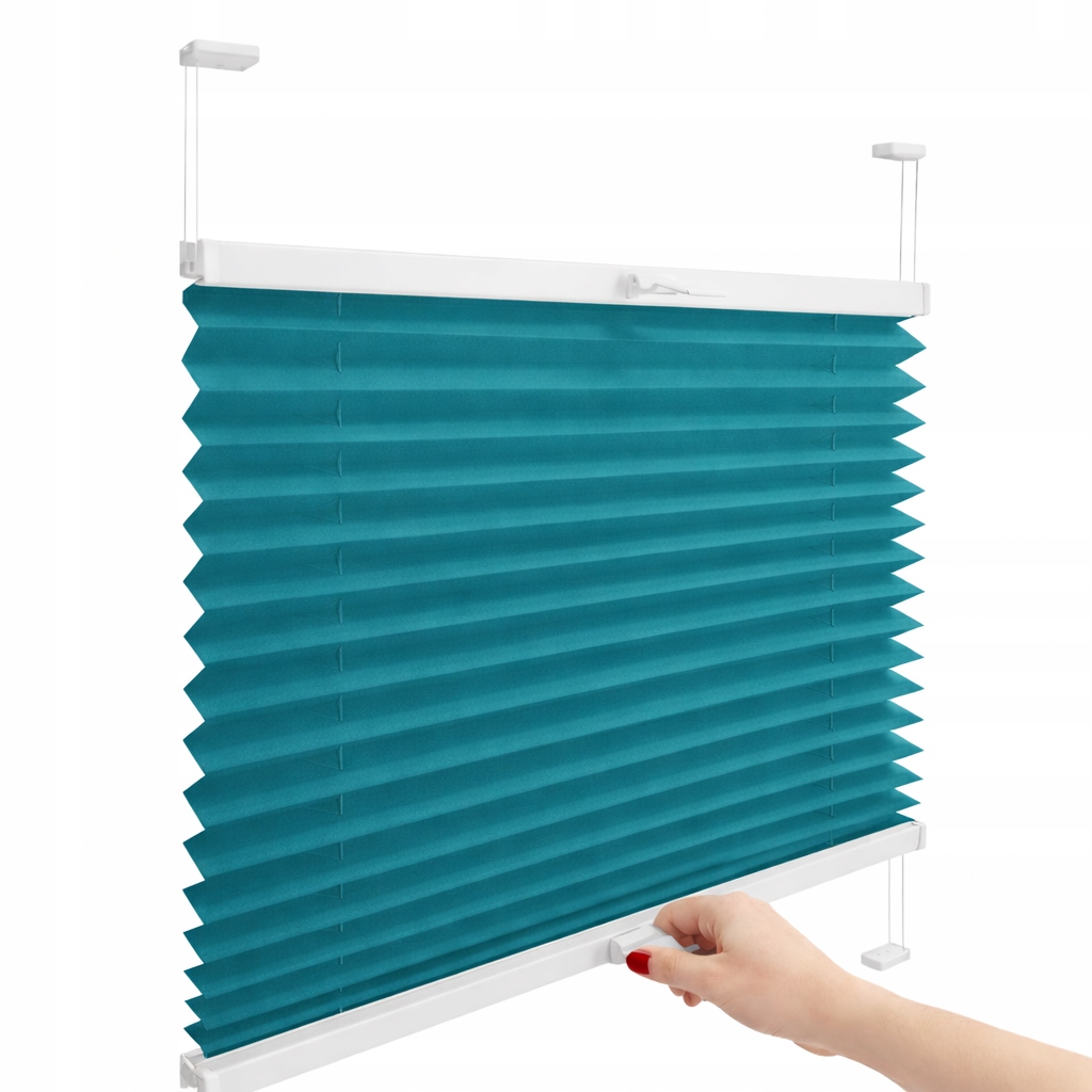Roleta Plisé Plisa žaluzie na míru 95x220 cm Neinvazivní Montáž