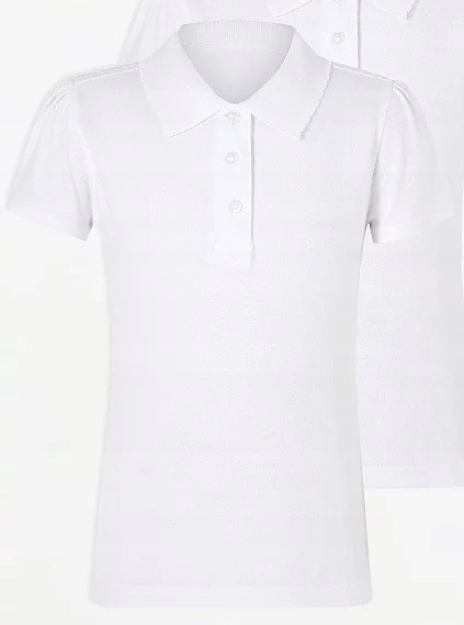 

George biała bluzka koszulka Polo slim fit 116-122