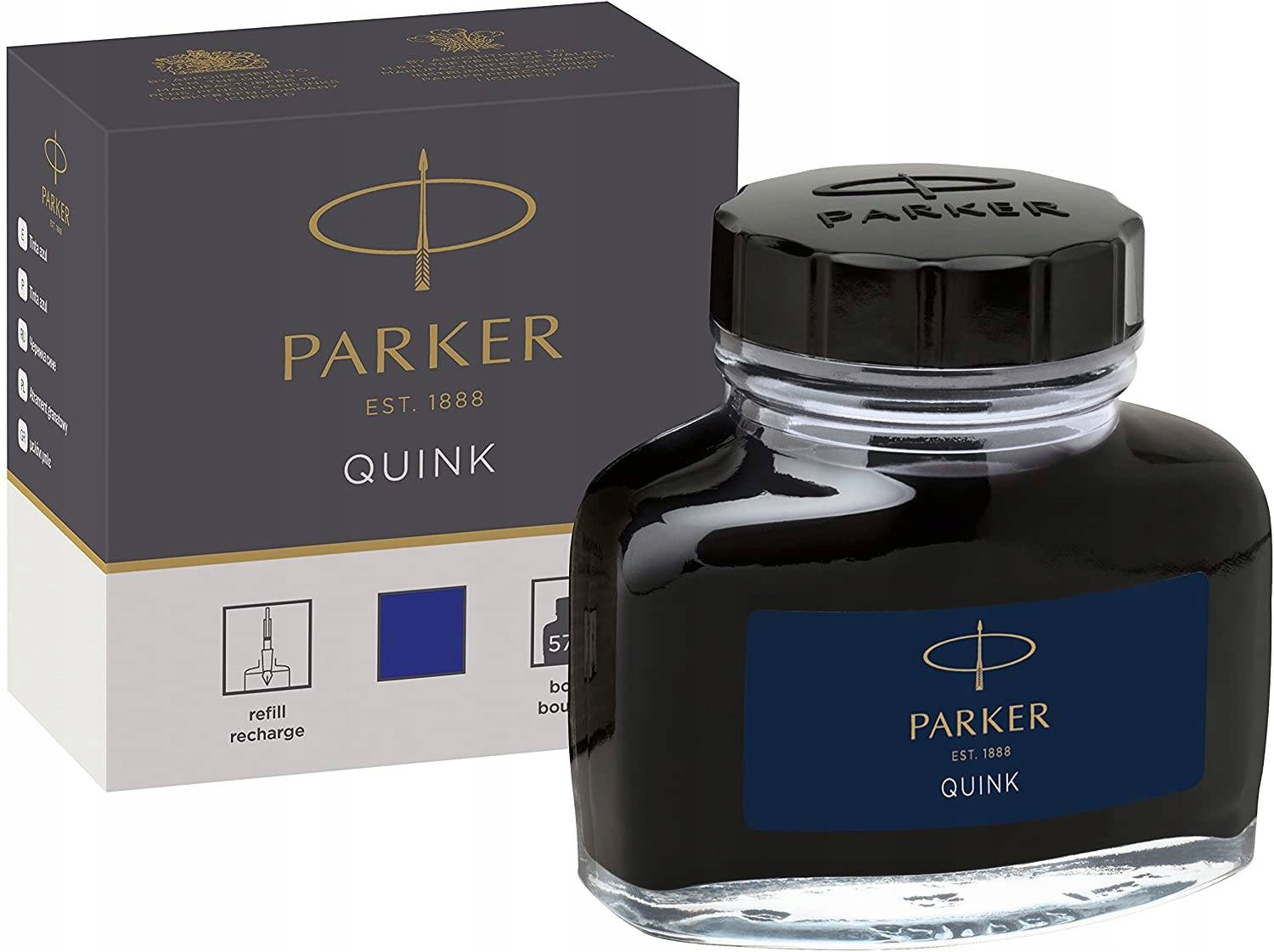 

Atrament w butelce Parker Quink Niebieski (57 ml)