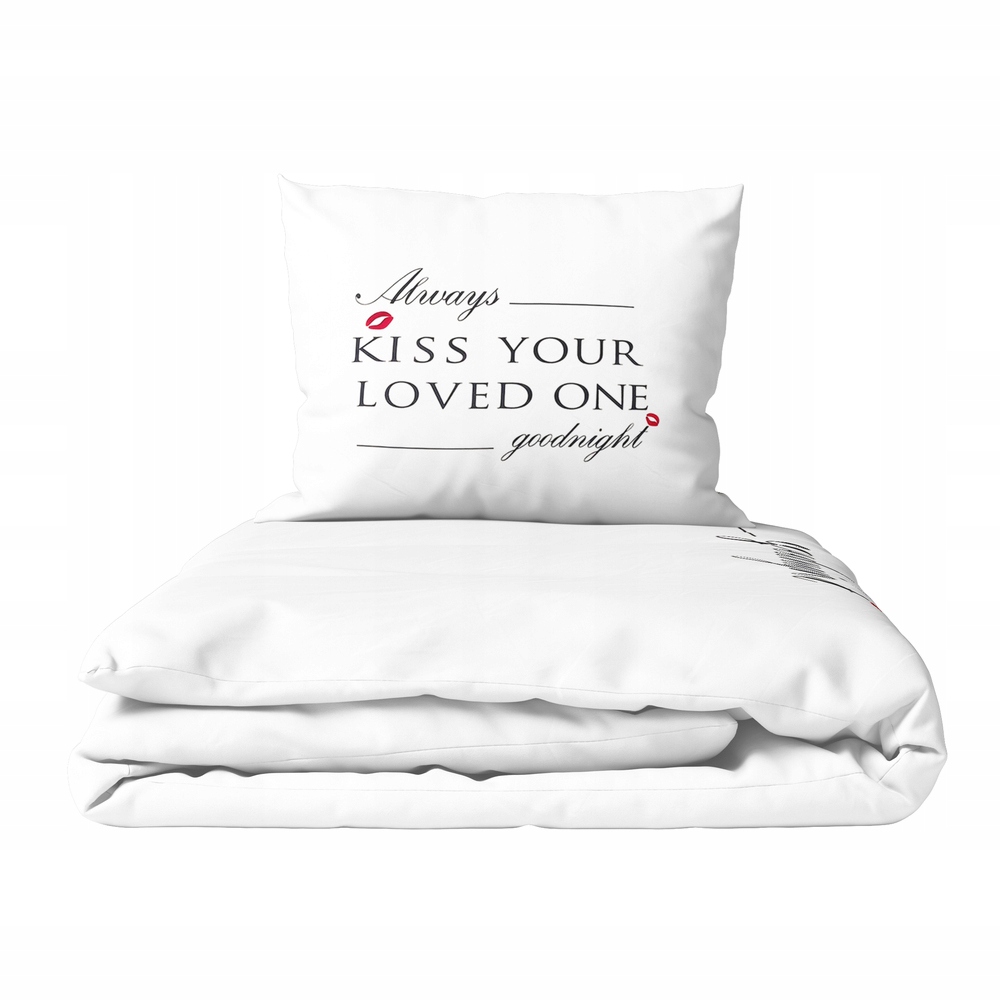 Povlečení 160x200cm 3dílná Bavlna Satén Kiss