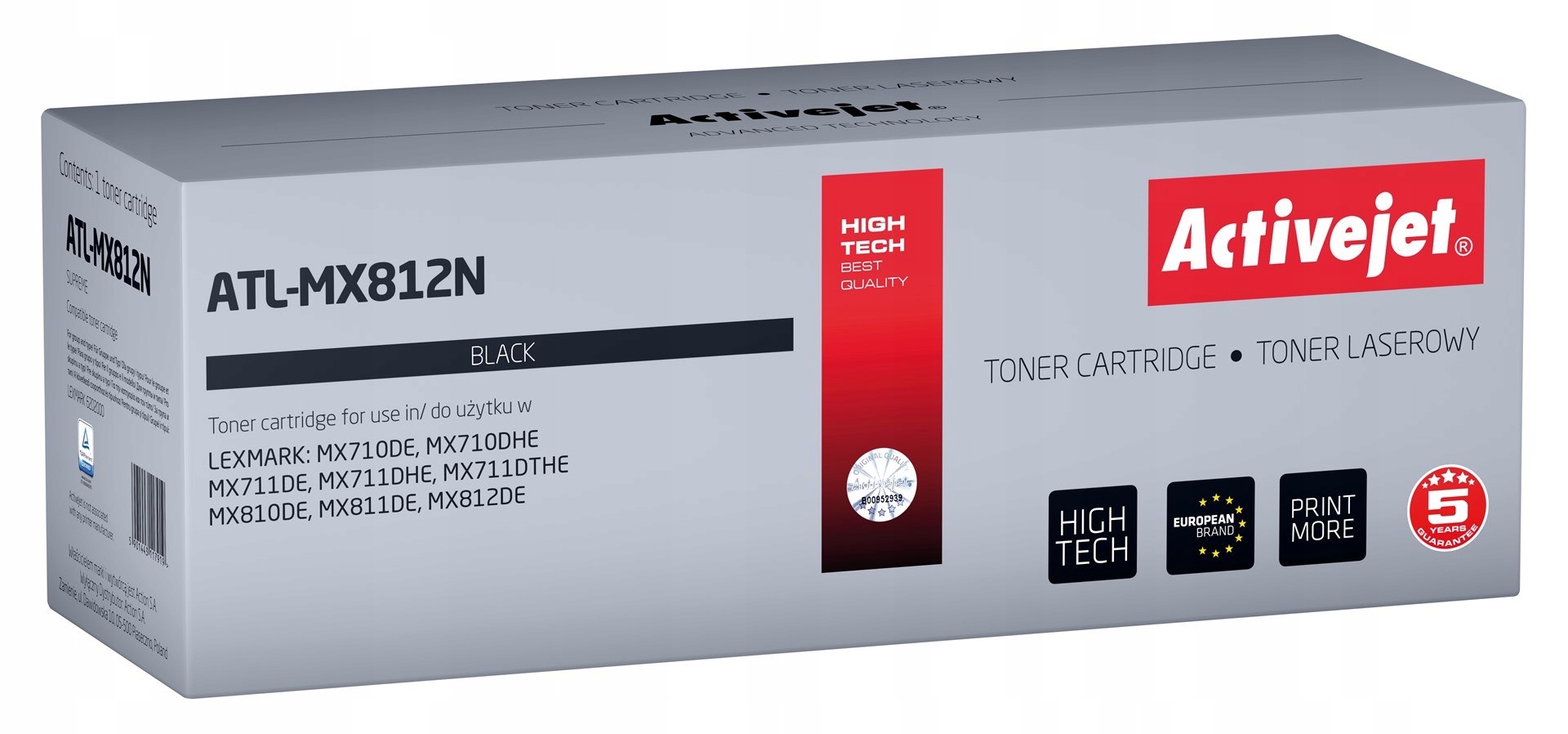 Activejet ATL-MX812N Toner (náhradní toner Lexmark 62D2000; Supreme; 6000 stran;