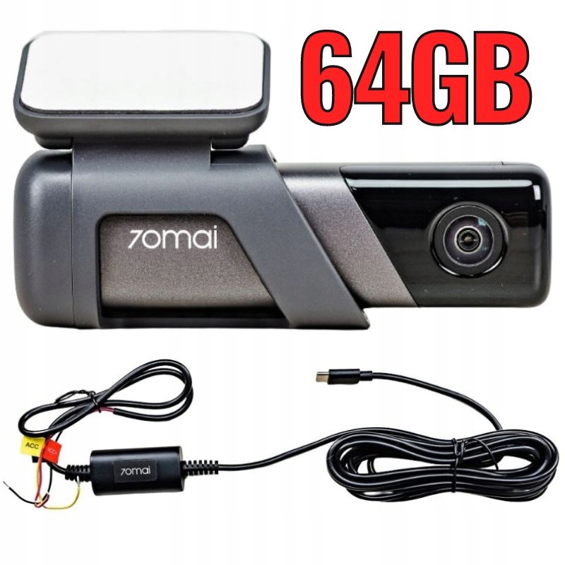 

Kamera samochodowa 70mai M500 64GB +UP03 Acc