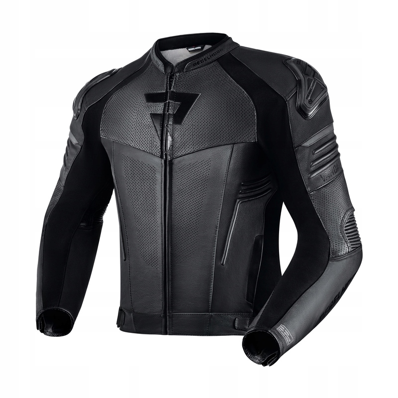 Kurtka motocyklowa skórzana Rebelhorn Vandal Czarna Black 60/4XL