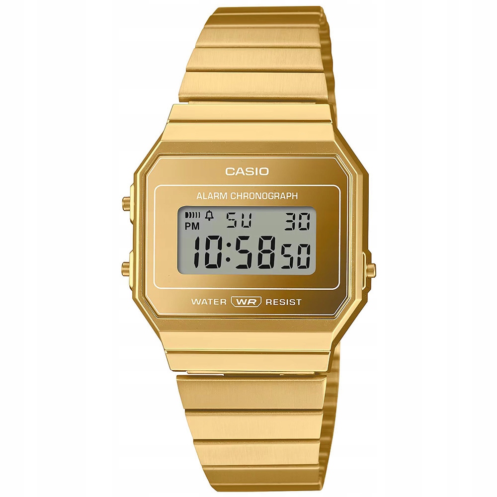 Hodinky Casio Vintage A700WEVG-9AEF zlatý náramek