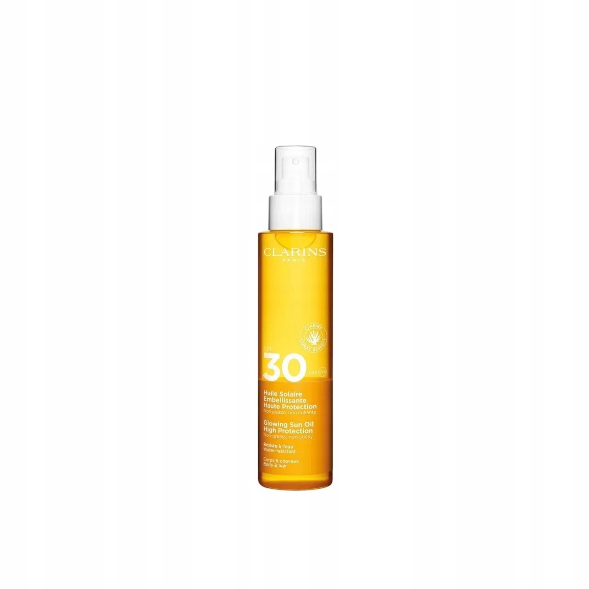 Clarins, Hydratační opalovací sprej na obličej a tělo, vysoká ochrana Spf 30, 150 ml