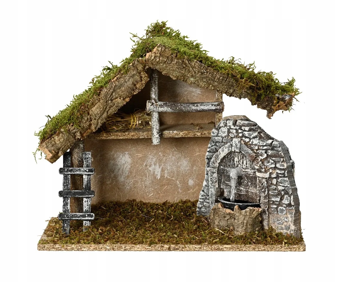 Vianočný betlehem prázdna bez figúrok 32 cm