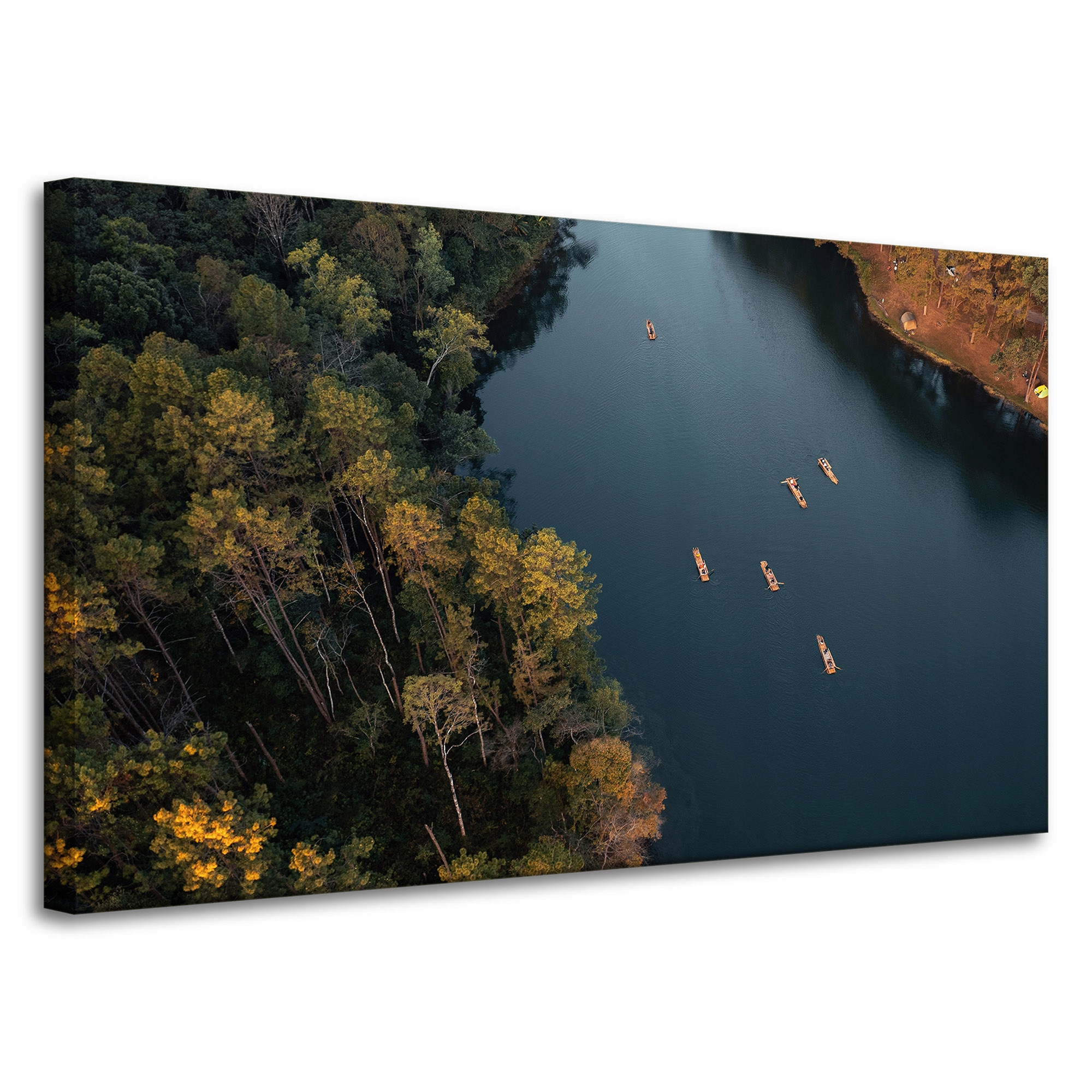 Obraz na plátně Splav Kajakem Les Řeka Příroda 100x60 cm
