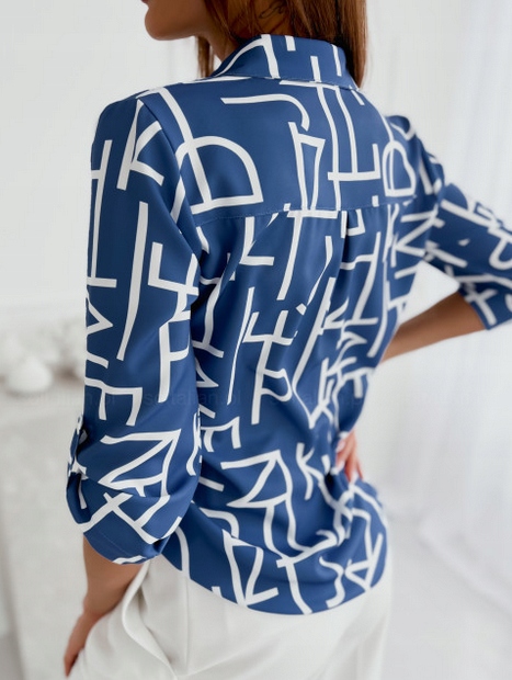 ELEGANCKA KOSZULA DAMSKA BLUZKA ROZPINANA KOLOR M Kolor wielokolorowy