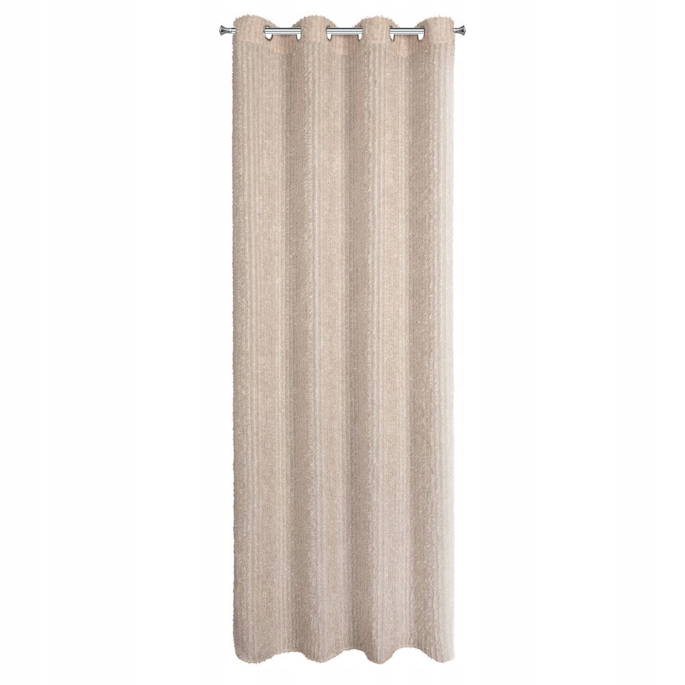 Elegantní hotový závěs Selma Eva Minge 135x250 béžová glamour mohérová nit