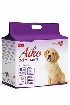 Levně Podložka absorbční pro psy Aiko Soft Care 60x58cm100ks