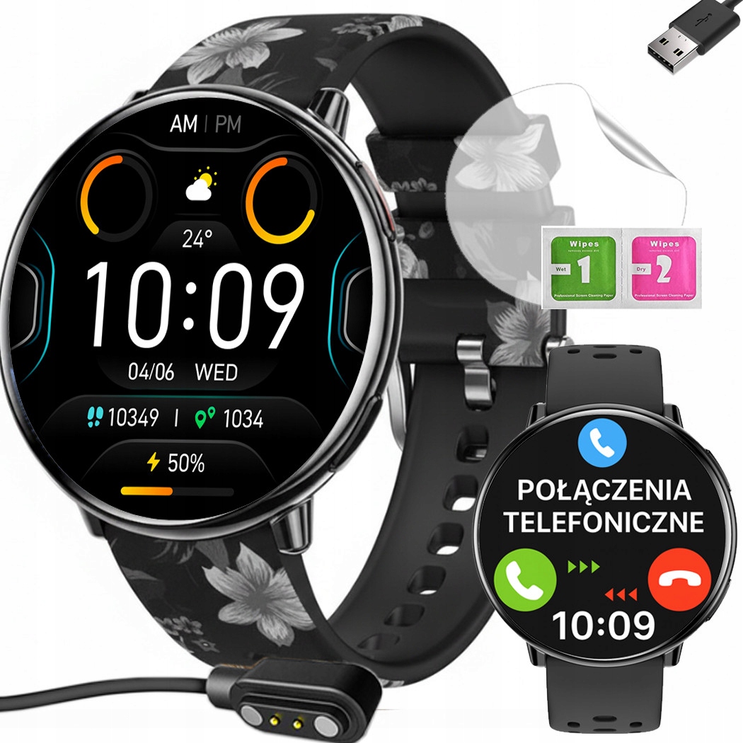 Dámské Chytré Hodinky Pro Slim s Gps, Volání, 2 řemínky ochranná fólie