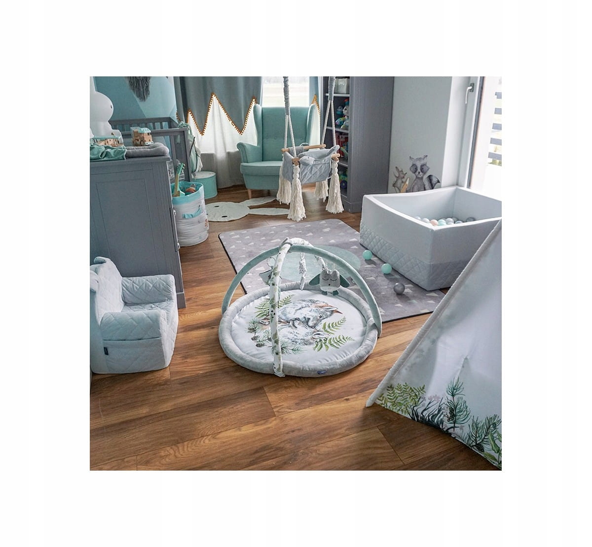 MATA EDUKACYJNA DLA NIEMOWLĄT PODŁOGOWA BABYSTEPS WOLF FAMILY Marka Baby Steps