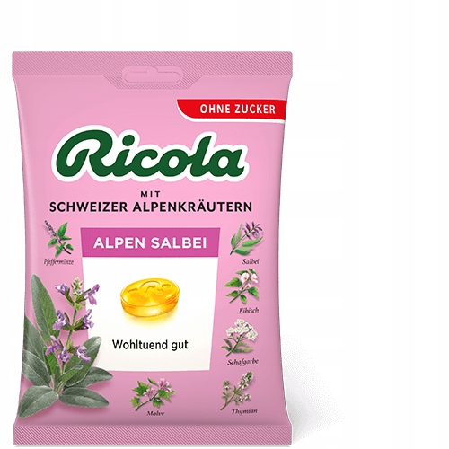 Ricola Alpen-Salbei Cukierki bez Cukru 75 g — 5