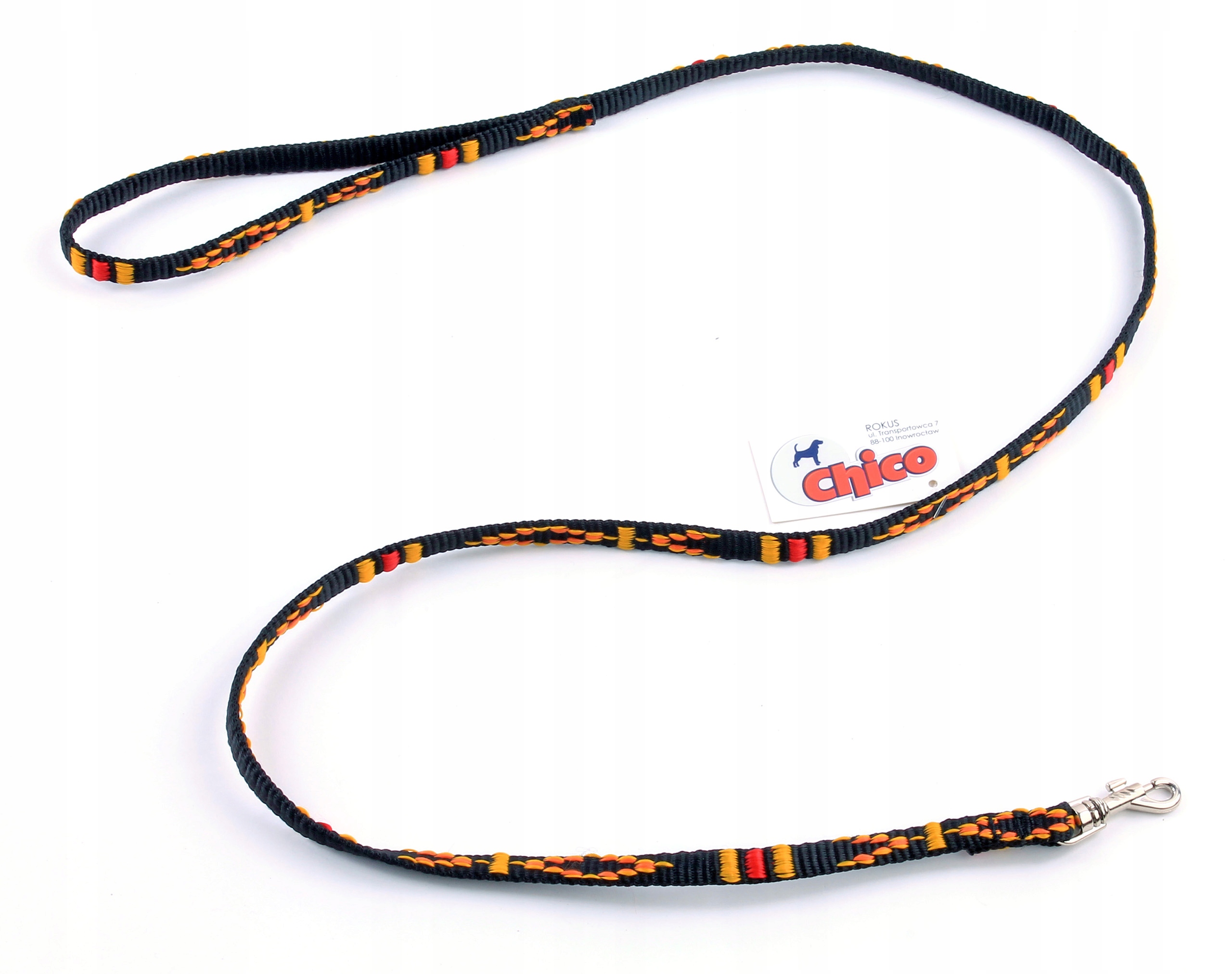 

Smycz dla psa Taśma ozdobna 16mm 115cm Czarna