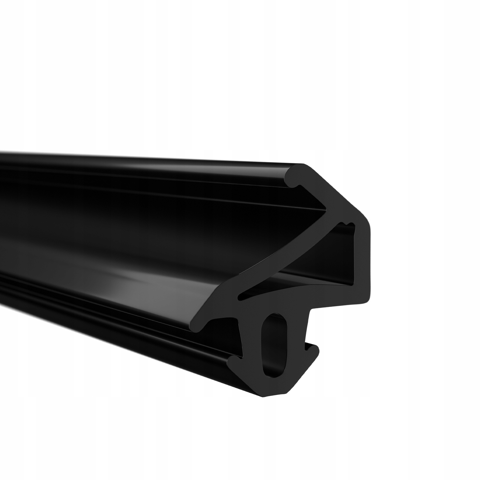 Okenné tesnenie na okná čierne Pvc čierne Plus-tec S-1155 Rolka 300 m