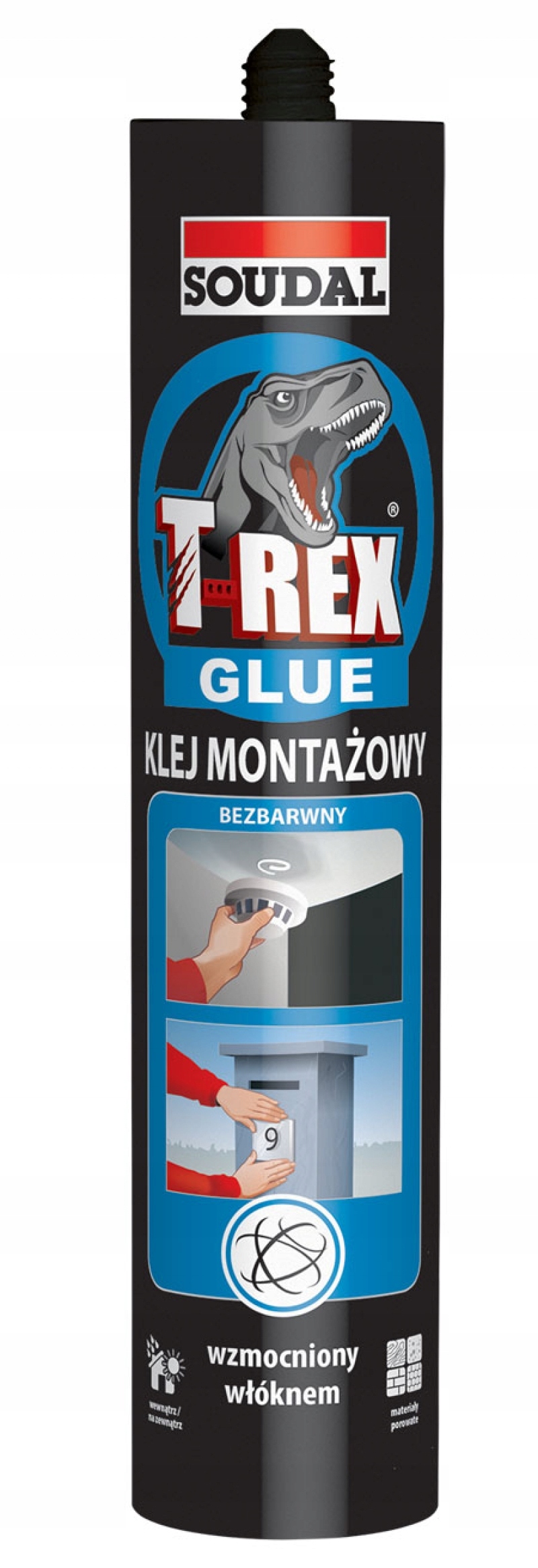 

Soudal Klej Montażowy T-rex Bezbarwny 310g Glue