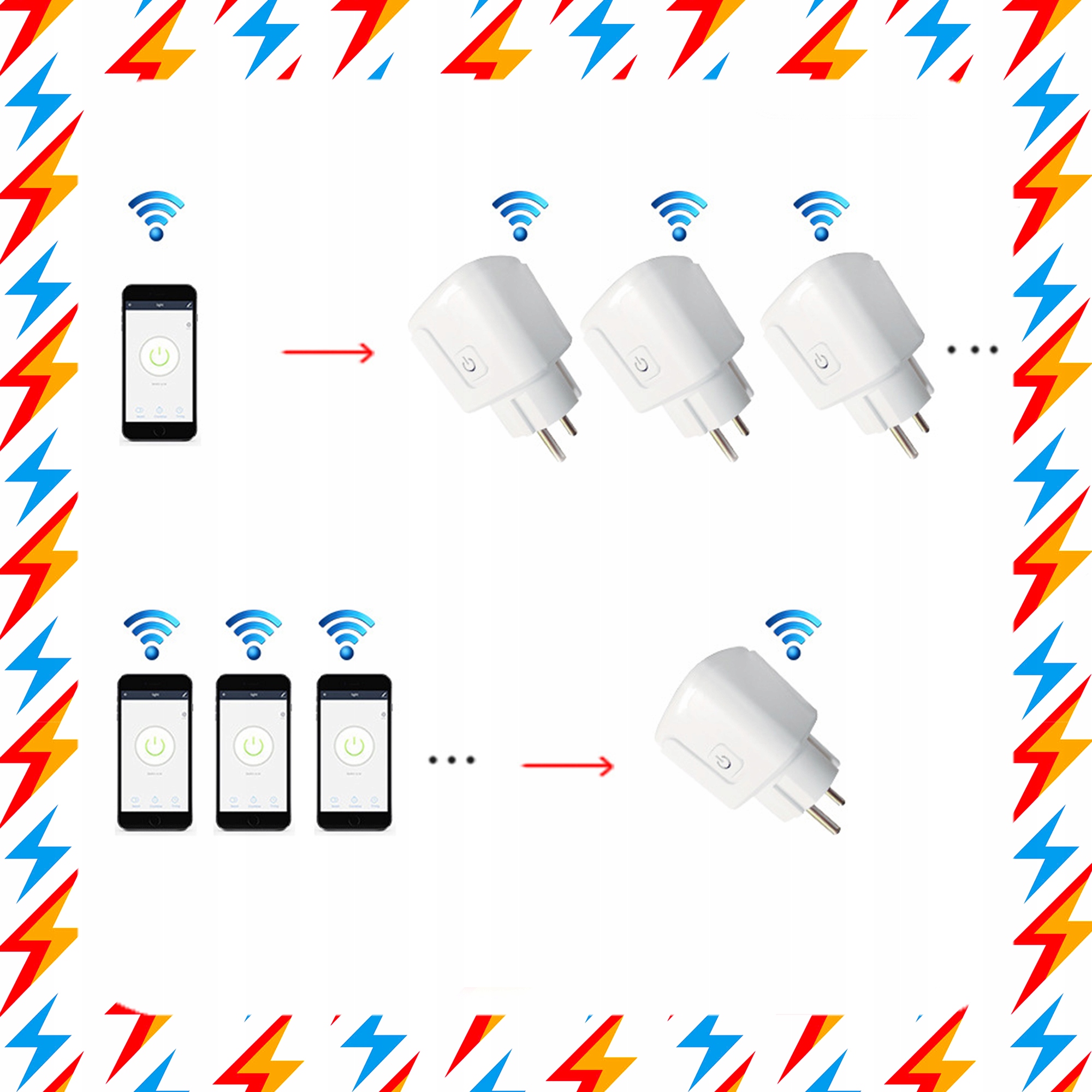 2x PROGRAMATOR CZASOWY GNIAZDKO GNIAZDO WiFi SMART TUYA TIMER WATOMIERZ 16A EAN (GTIN) 5906601624056