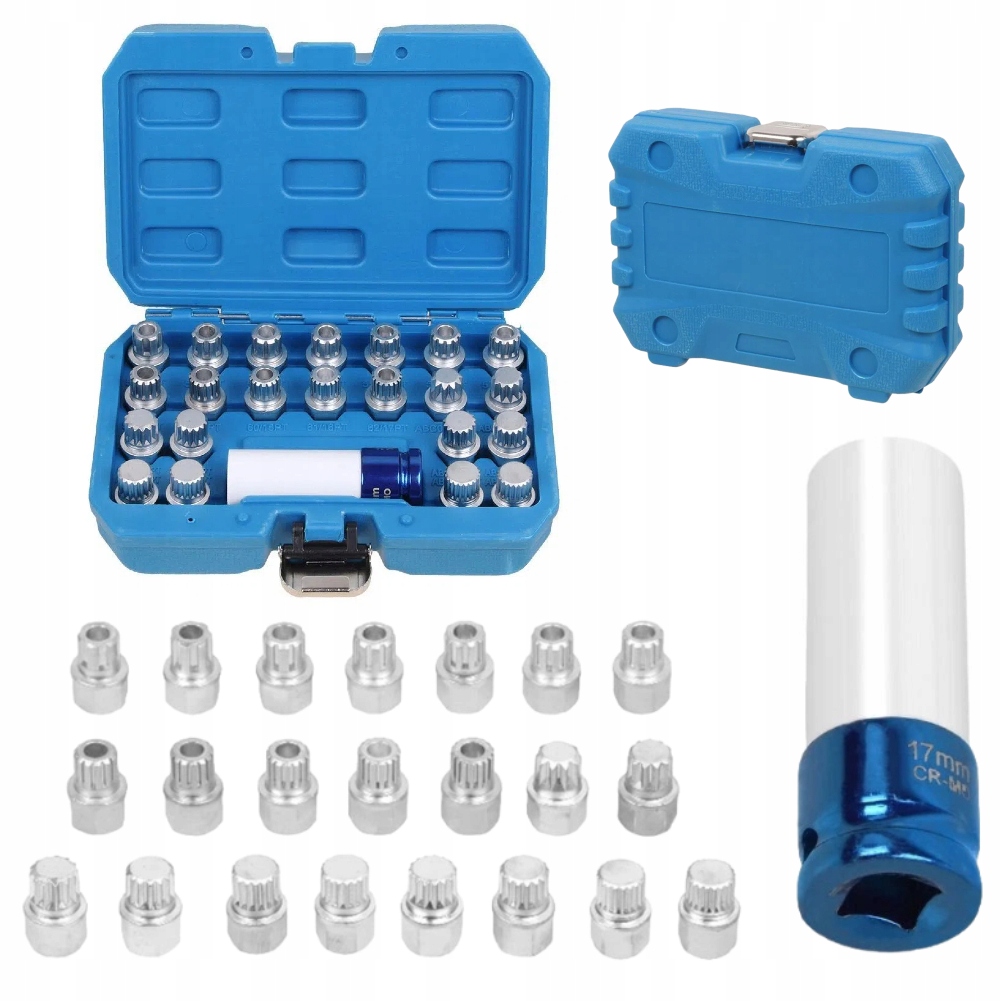 Nasadki do śrub zabezpieczających Koł Złodziejek Vw 23szt