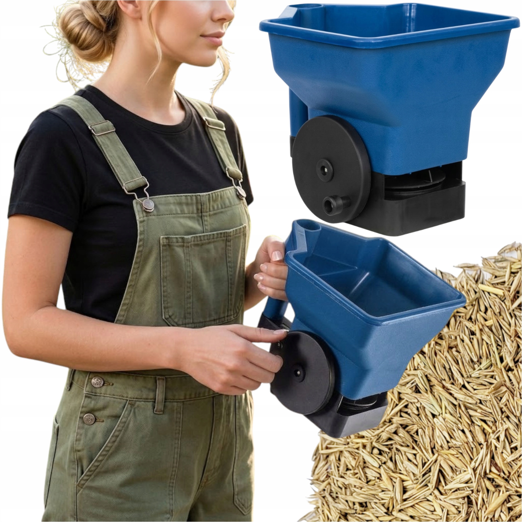 Secí Stroj Na Trávník S Klikou Rozmetadlo 3 l Na Sůl Semen Hnojiva