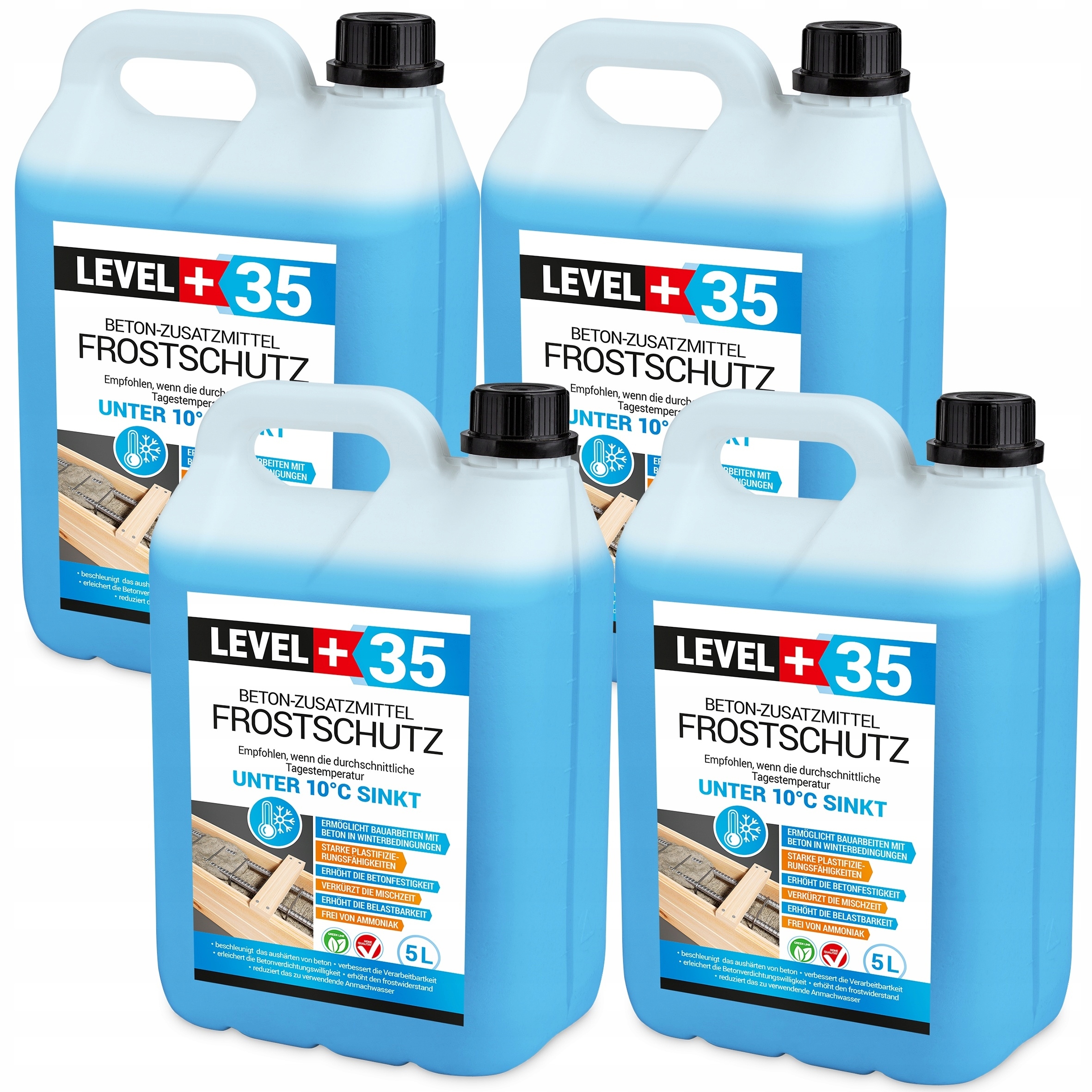Plastifikátor pro Betonu 20L Zimní -8°C Level+35