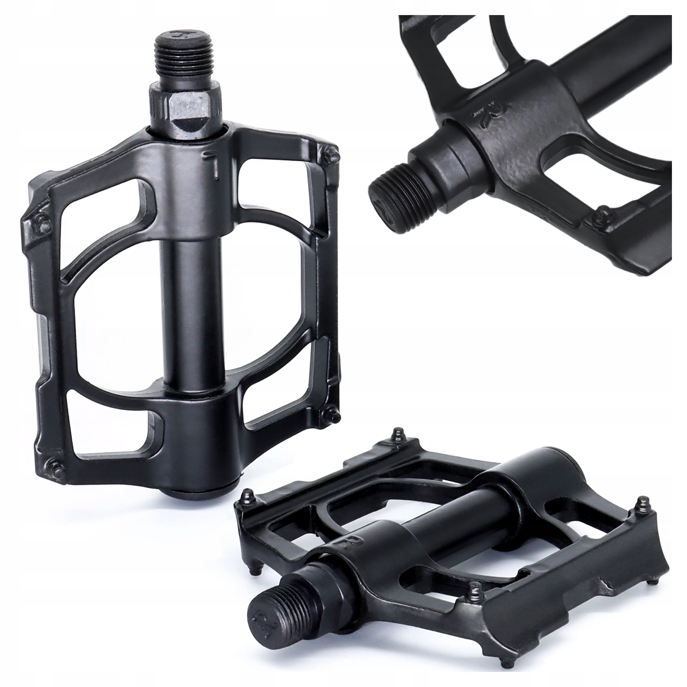 Pedały Rowerowe Platformowe Aluminium Piny Mtb Bmx 9/16" Lekkie Uniwersalne