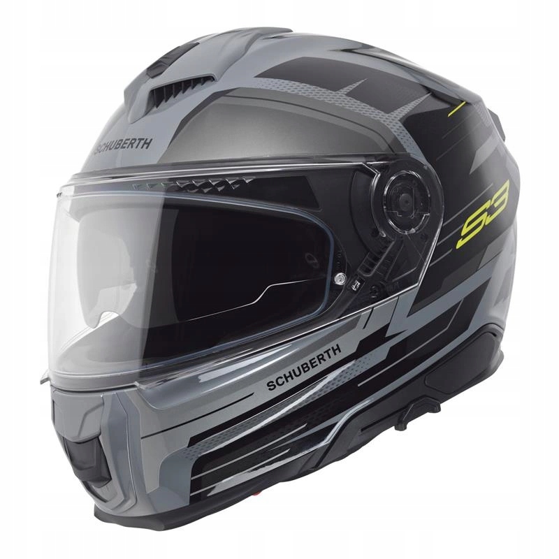 Motocyklová prilba Schuberth S3 Ece Apex Grey šedá čierna žltá fluo Darčeky