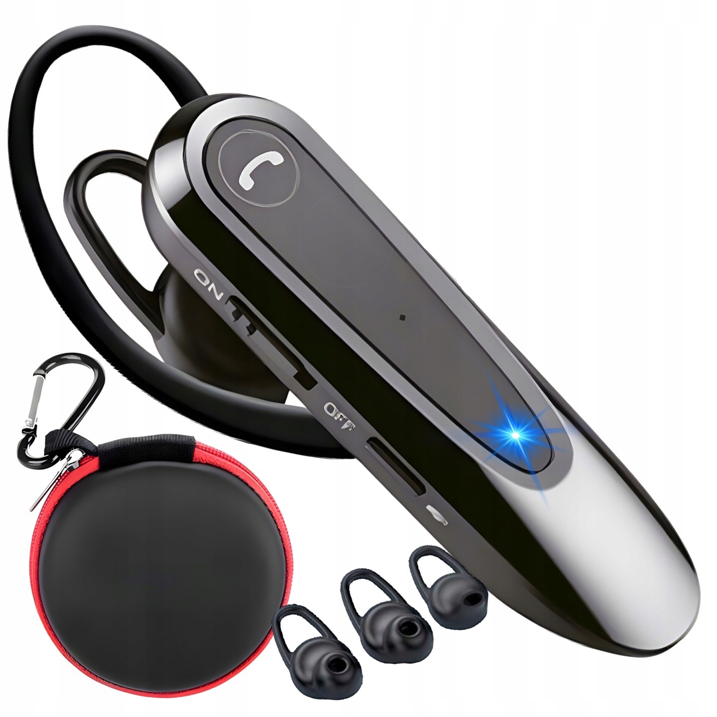 Nowoczesna Słuchawka Do Rozmów Z Mikrofonem Bt Etui Na Zamek Stereo Usb