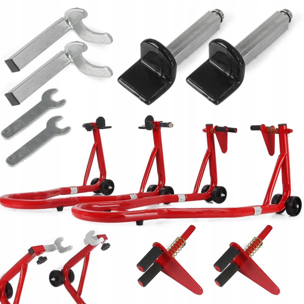 МОТОЦИКЛ ПІДЙОМНИК СТІЙКИ СПЕРЕДУ І ЗЗАДУ ПОВНИЙ КОМПЛЕКТ