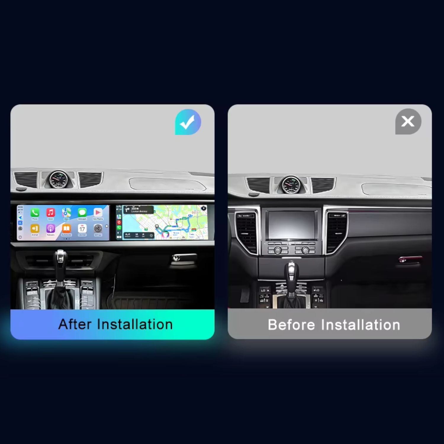 Radio Android do Porsche Macan (2014-2016) Carplay / PCM 3.0 / 8+128 GB