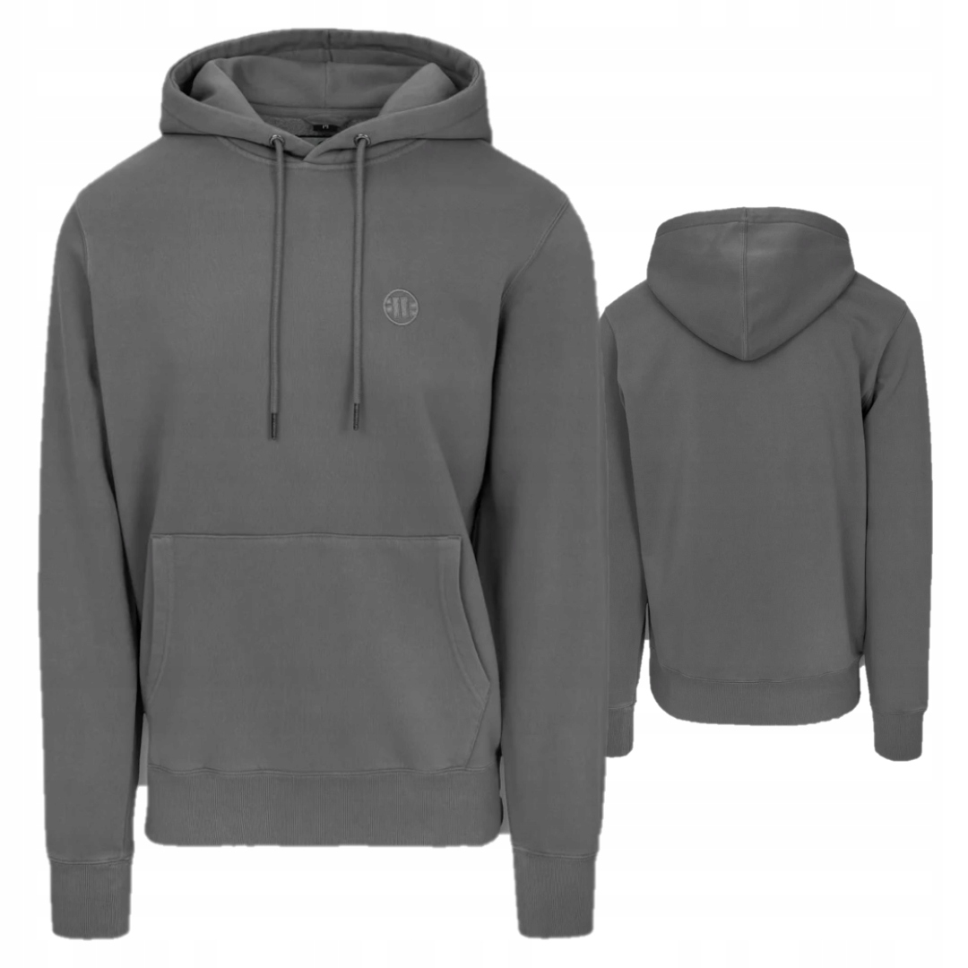 Pitbull West Coast Pánská Mikina S Kapucí Washed Lancaster II Šedá S