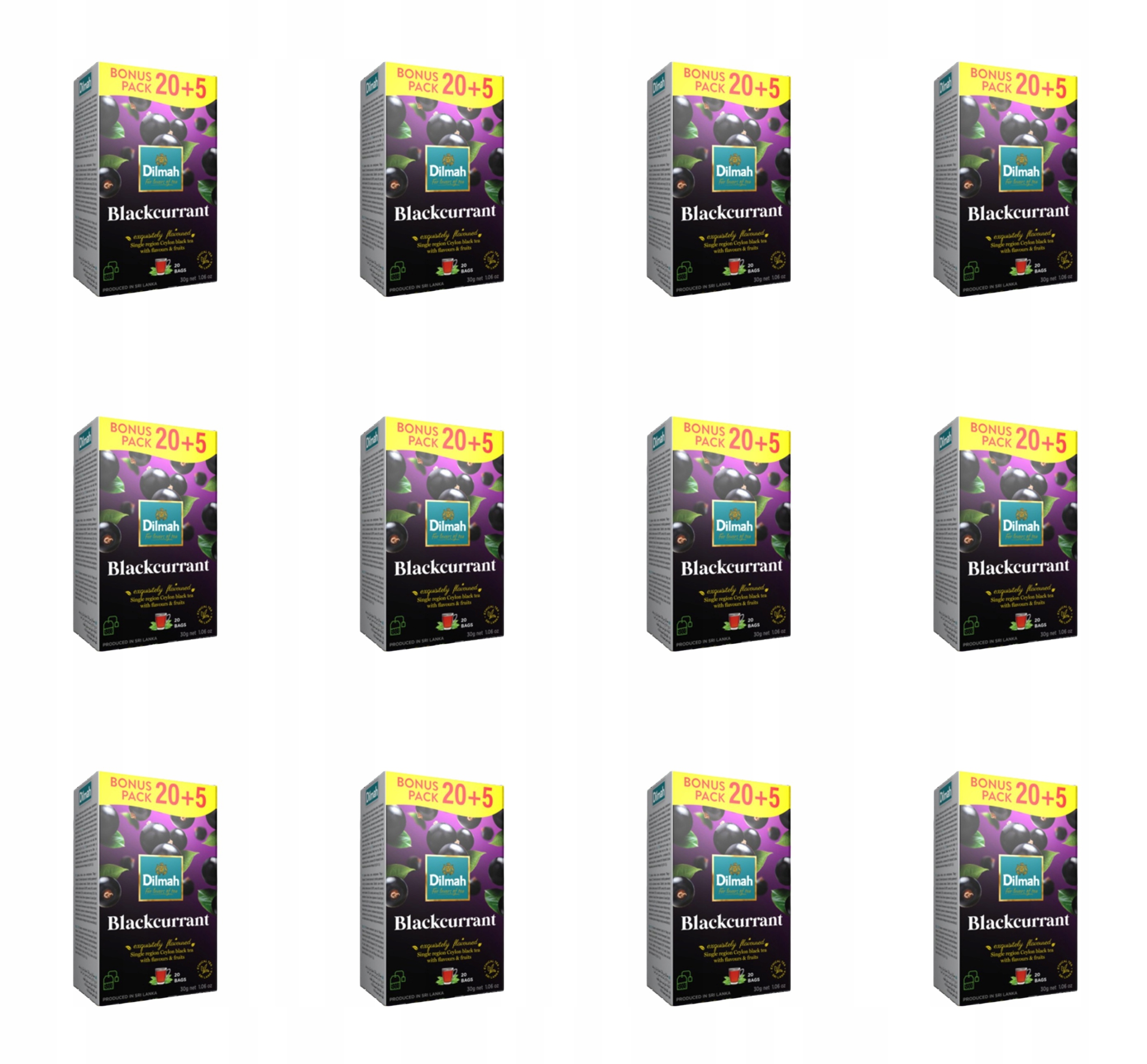 Dilmah Blackcurrant [20 5 x 1,5 g] X12