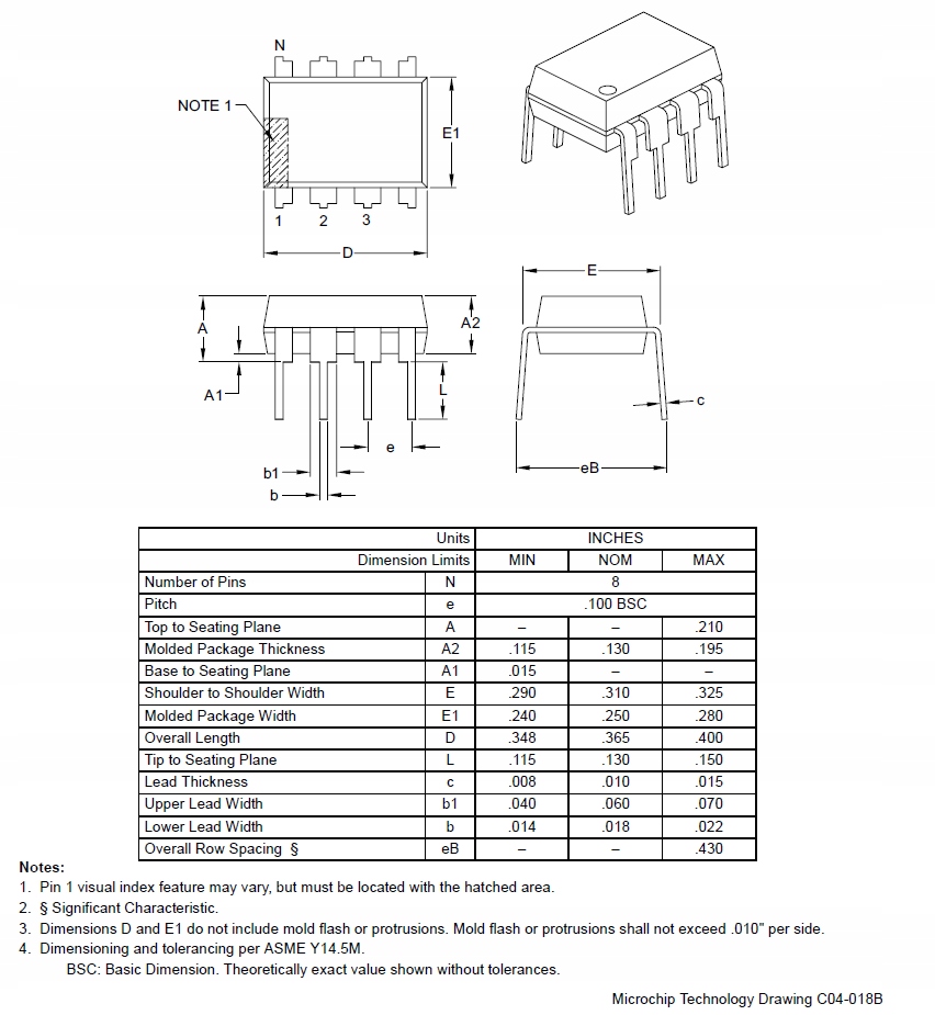 MIKROKONTROLER PIC12F629-I/P DIP08 Symbol PIC12F629-I/P