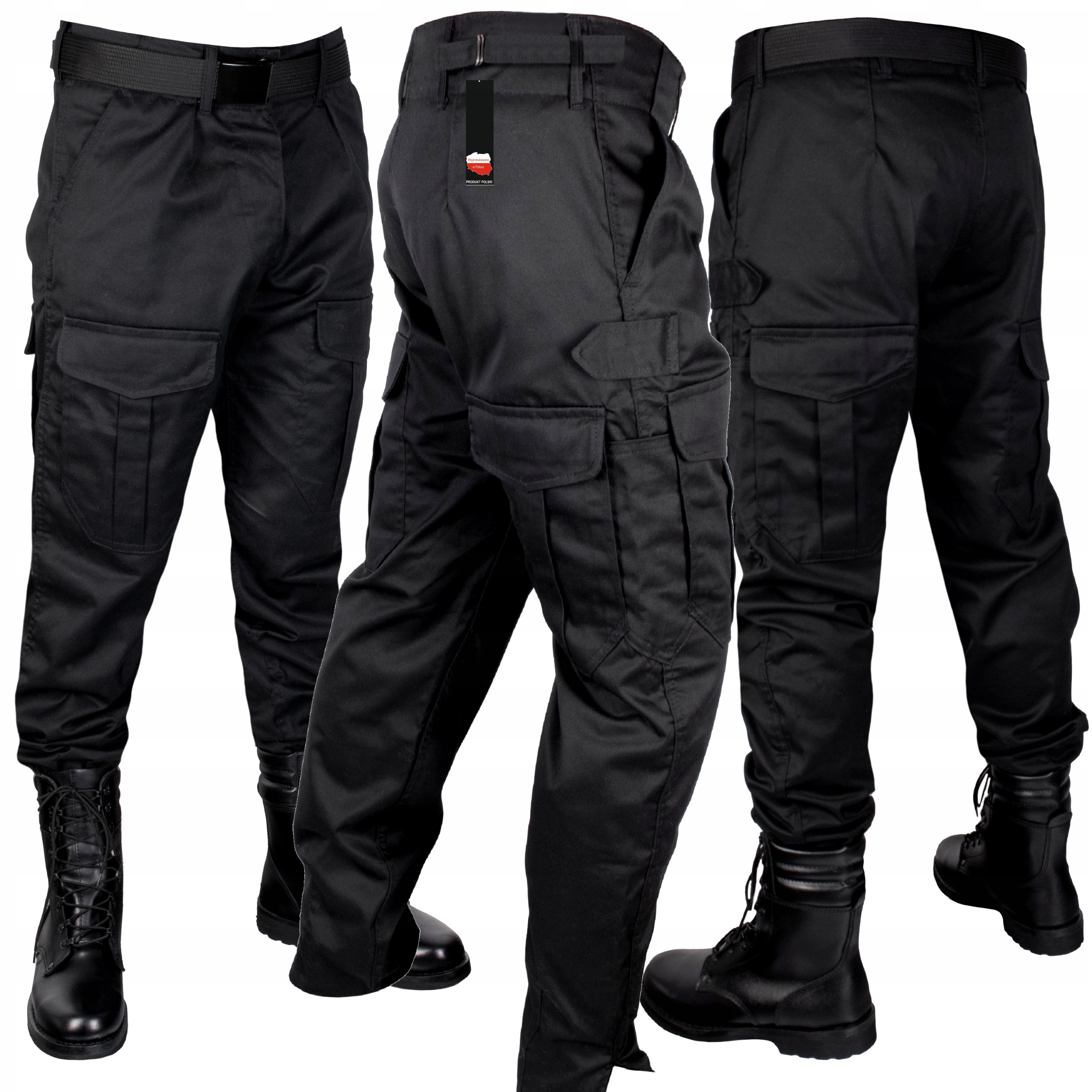 

Spodnie Wojskowe Policyjne Black-camo Pl Grom XL