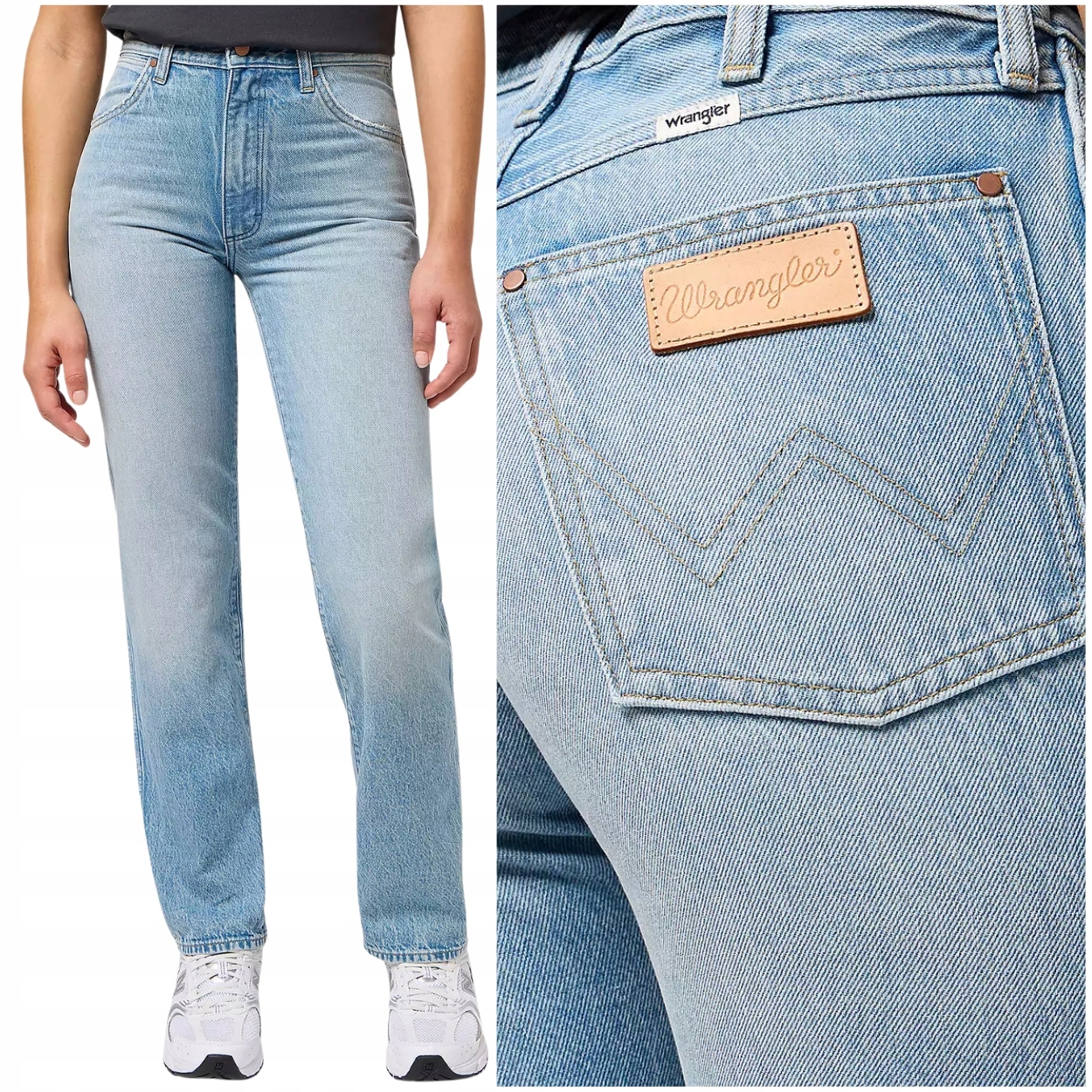 Wrangler Sunset Stuntman dámské vysoké rovné džínové kalhoty W32 L34