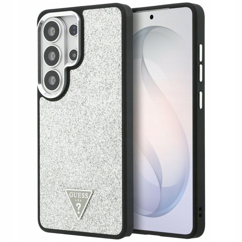 Guess Fixed Glitter Triangle MagSafe Pouzdro Samsung Galaxy S26 Ultra