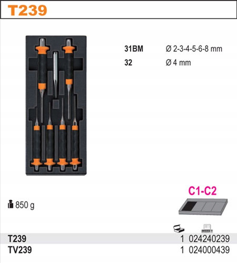 Набор штампов Beta 2424 / T239
